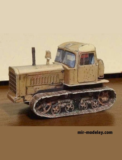 №17688 - Гусеничный трактор ДТ-75 (Alexandr87) из бумаги