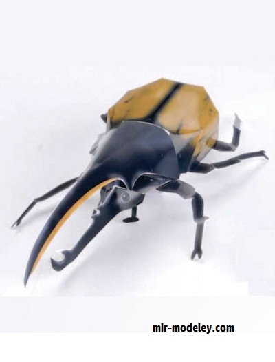 №17640 - Herculus / Жук-геркулес (Paper Museum Jp) из бумаги