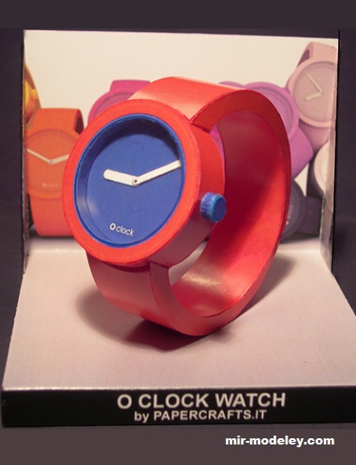 №17606 - Наручные часы / O clock watch (Paperdiorama) из бумаги
