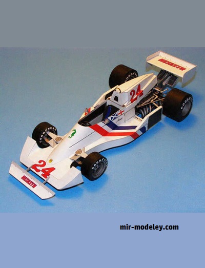 №17695 - Болид Hesketh 308C (Spinler) из бумаги