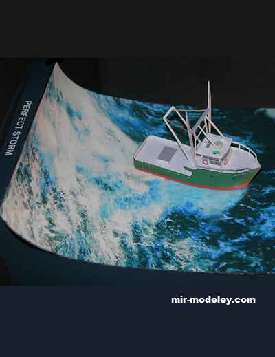 №17611 - Fishing vessel Andrea Gail (Paperdiorama) из бумаги