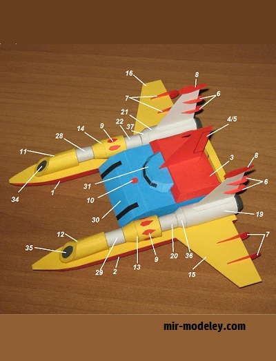 №17685 - Pezzi Big Shooter (capasoblog) из бумаги