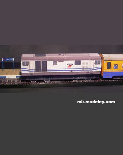 №17621 - Cianjuran Express – Ciroyom station Diorama (Paperdiorama) из бумаги
