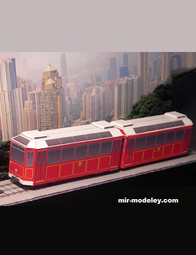 №17620 - Victoria Peak Tram (Paperdiorama) из бумаги
