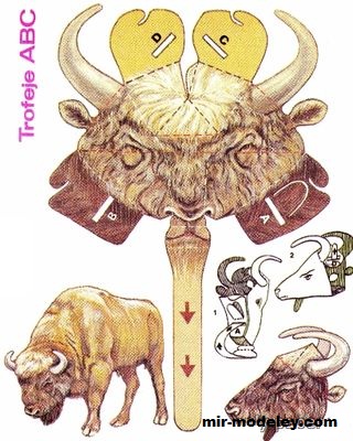 №17780 - Hlava Zubra – trofej (ABC 1978-15) из бумаги