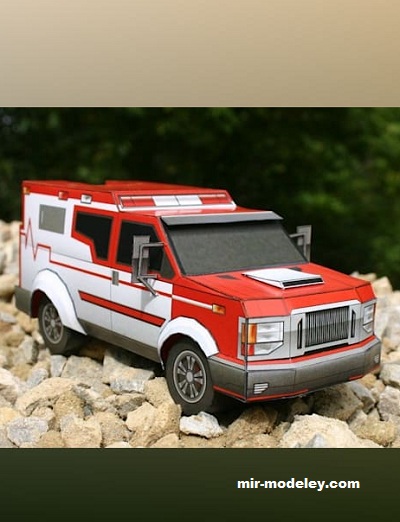 №17794 - Трансформер Рэтчет Скорая помощь (Project KITT) из бумаги