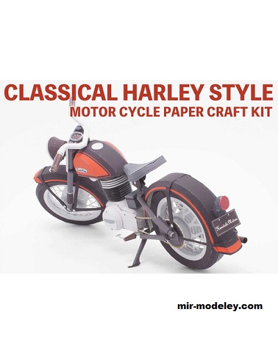 №17768 - Classical bike (Kamitoki) из бумаги