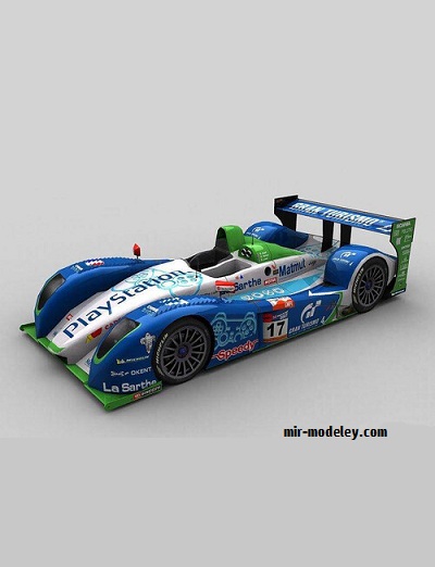 №17723 - Pescarolo Courage C60 из бумаги