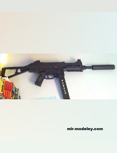 №17731 - Пистолет-пулемет HK UMP45 (Paper-Replika) из бумаги