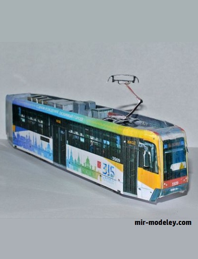 №17708 - ЛМ-68М3 к 315-летию Санкт-Петербурга (Mungojerrie) из бумаги