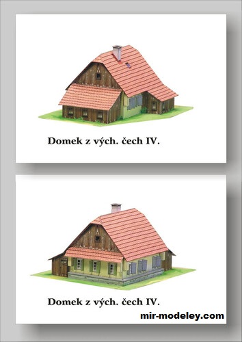№17761 - Domek z vychodnich Cech IV (Milan Bartos) из бумаги