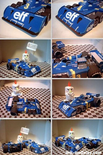 №17707 - Tyrrell P34 (Metmania) из бумаги