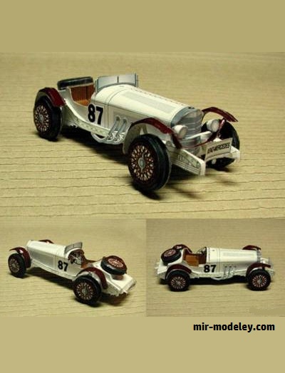 №17705 - Mercedes Benz SSK (3DPMS) из бумаги