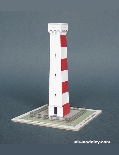 №17738 - Gribbin Head Daymark (Paper Shipwright) из бумаги