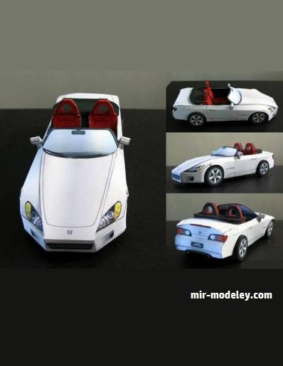 №17702 - Honda S2000 (3DPMS) из бумаги