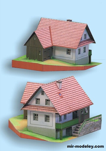 №17763 - Domek z vychodnich Cech III (Milan Bartos) из бумаги