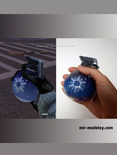 №17889 - Снежная граната (Svanced) из бумаги