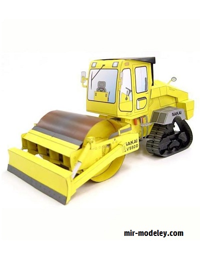 №17825 - Грунтовый каток SAKAI CV550D (Sakai) из бумаги