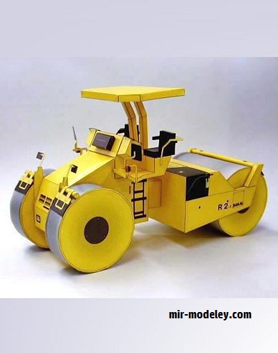№17820 - Дорожный каток SAKAI R2-1 (Sakai) из бумаги