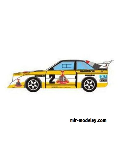 №17808 - Автомобиль Audi Quattro S1 HB Rally Team (Racepaper) из бумаги