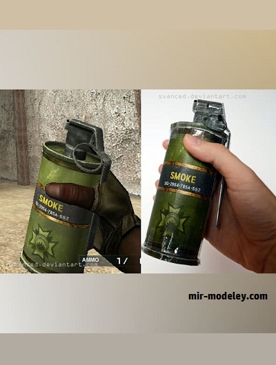 №17891 - Дымовая граната (Svanced) из бумаги