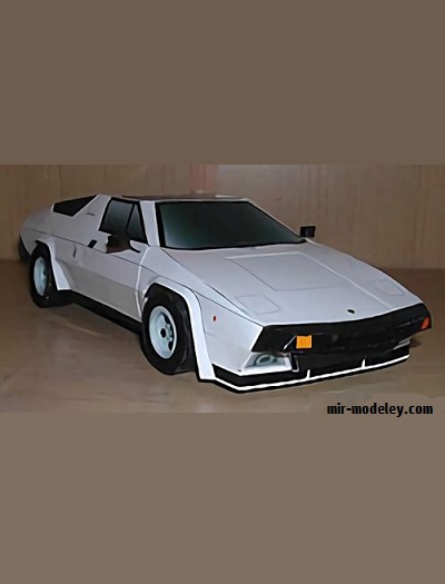 №17878 - Lamborghini Silhouette (Shikisha) из бумаги
