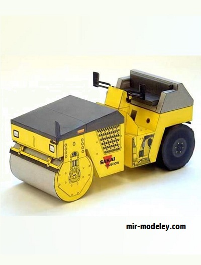 №17818 - Дорожный каток SAKAI TW500W-1 (Sakai) из бумаги