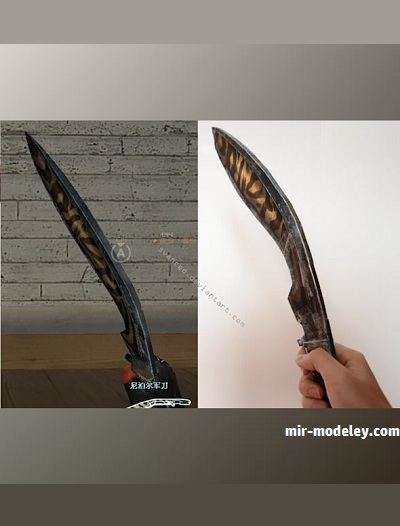 №17888 - Нож Kukri Tiger (Svanced) из бумаги