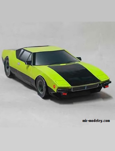 №17879 - De Tomaso Pantera (Shikisha) из бумаги