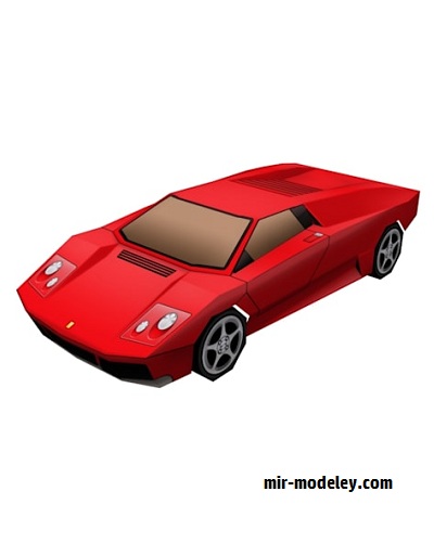 №17815 - Автомобиль Infernus (Grand Theft Auto) (Rockstar) из бумаги