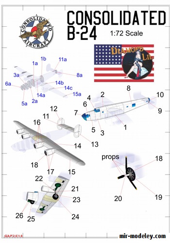 №17836 - Consolidated B-24 