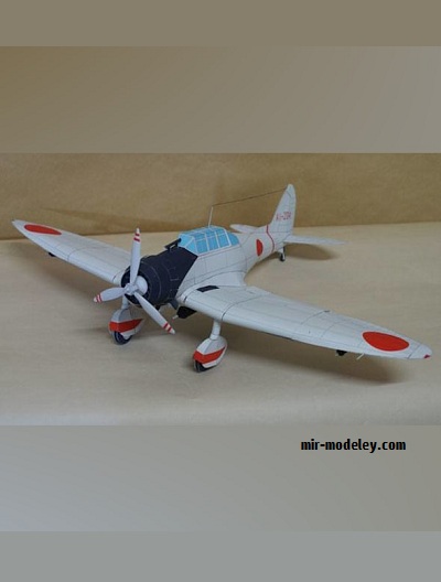 №17875 - Палубный бомбардировщик Aichi D3A1 (Shikisha) из бумаги