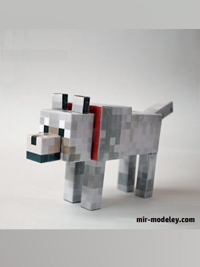 №17898 - Прирученный волк (Svanced) из бумаги