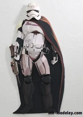 №17921 - Captain Phasma (Tektonten) из бумаги