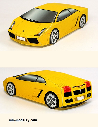 №17987 - Lamborghini Gallardo [Papermodel Japan] из бумаги