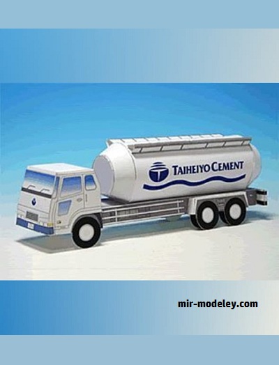 №17906 - Автоцементовоз (Taiheiyo Cement) из бумаги