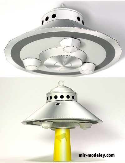 №17973 - Mysterious Disc: The Adamski-Type UFO [Papermodel Japan] из бумаги