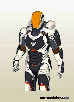 №17995 - Gemini Orbital Suit Retexture-1 [MTK's Card Craft] из бумаги