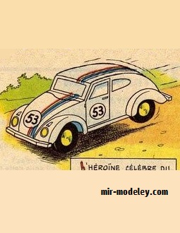 №17944 - Volksvagen Beetle La coccinelle (Picsou Magazine) из бумаги