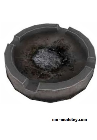 №17998 - Fallout New Vegas, Ashtray [MTK's Card Craft] из бумаги