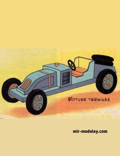 №17938 - Renault 1906 (Le Journal de Mickey) из бумаги