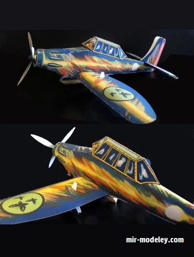 №17952 - Bombardiere a tuffo / Picchiatello (Edizioni Carroccio 1940) из бумаги