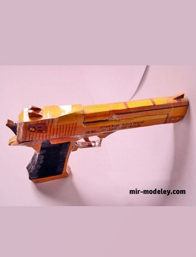 №17902 - Пистолет Desert Eagle Gold (Svanced) из бумаги