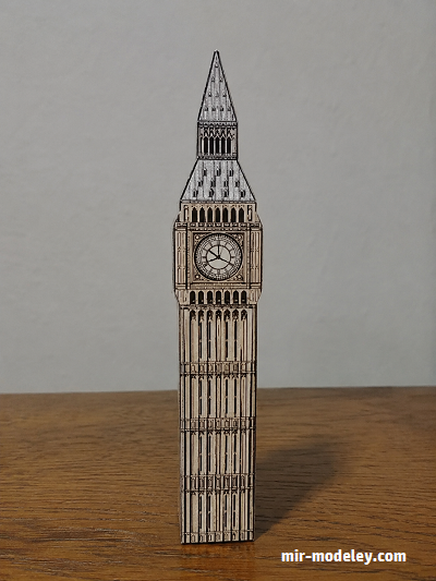 №18078 - Биг-Бен / Big Ben (PaperToys) из бумаги