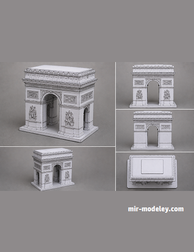 №18077 - Триумфальная арка / Arc de Triomphe (PaperToys) из бумаги