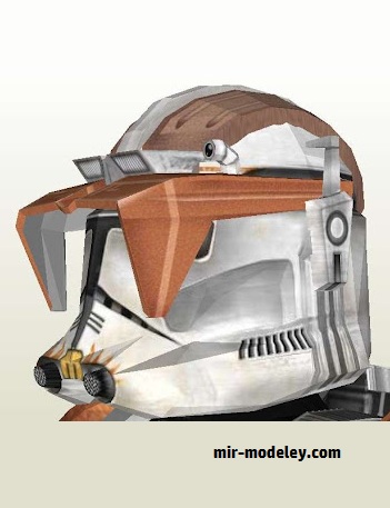 №18008 - Clone Cody Rex Helmet + [MTK's Card Craft] из бумаги