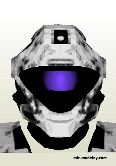 №18042 - Halo Ninja Spartan [MTK's Card Craft] из бумаги