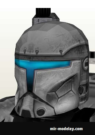 №18009 - Clone Delta Helmet 1 [MTK's Card Craft] из бумаги