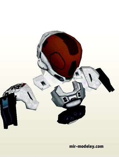 №18043 - Halo Spartan Intruder [MTK's Card Craft] из бумаги