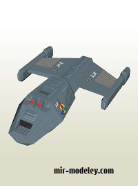 №18033 - Klingon Shuttle [MTK's Card Craft] из бумаги